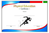 Physical Education Certificate Template Editable [8+ Free Inside Fascinating Editable Running Certificate