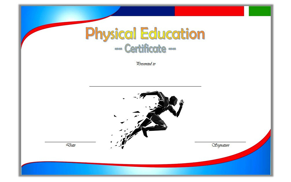 Physical Education Certificate Template Editable [8+ Free Inside Fascinating Editable Running Certificate