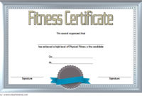 Physical Fitness Certificate Template Editable [7+ Latest In Fitness Gift Certificate Template
