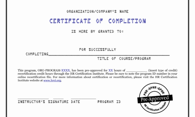 Pin On Certificate Template Inside Certificate Of Construction Completion