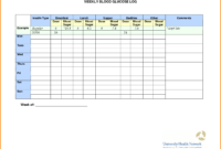 Pin On Diabetic Meal Planning Inside Blood Glucose Log Template