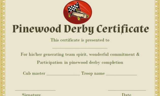 Pin On Pinewood Derby Certificate Template Intended For Best Coach Certificate Template Free 9 Designs