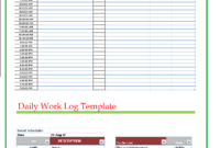 Pinnajmah Irfan On Template | Daily Schedule Template Throughout Construction Daily Work Log Template