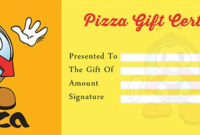 Pizza Gift Certificate Template (1 | Gift Certificate With Regard To Restaurant Gift Certificates Printable