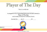 Player Of The Day Certificate Template As Awards For All Regarding Awesome Sports Day Certificate Templates Free