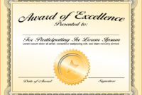 Powerpoint Award Certificate Template Great Sample Templates Intended For Free Scholarship Certificate Template