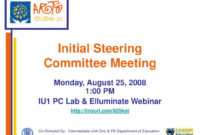 Ppt Initial Steering Committee Meeting Powerpoint Pertaining To It Steering Committee Agenda Template