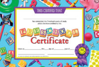 Preschool Certificate | Preschool Certificates, Graduation Throughout Amazing Kindergarten Completion Certificate Templates