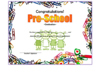 Preschool Graduation Certificate Free Printable: 10+ Designs Within Kindergarten Diploma Certificate Templates 7 Designs Free