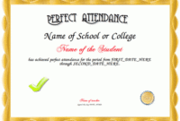Printable Attendance Certificates | Blank Certificates Pertaining To Amazing Attendance Certificate Template Word