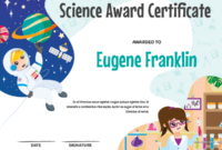 Printable Elementary Science Award Certificate Template Regarding Science Award Certificate Templates
