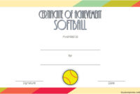 Printable Softball Certificate Templates [10+ Best Designs Pertaining To Running Certificate Templates 7 Fun Sports Designs