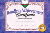 Printer Compatible Certificates & Awards, Reading With Regard To Accelerated Reader Certificate Templates