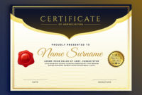 Professional Diploma Certificate Template Design For Free Design A Certificate Template