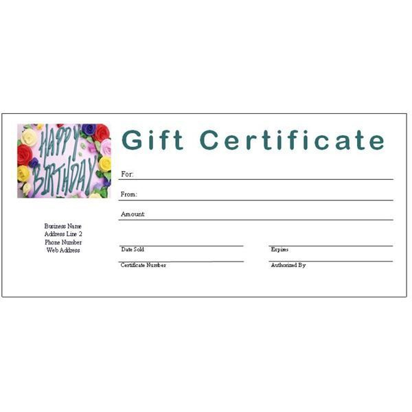 Publisher Gift Certificate Template (4) Templates Throughout Gift Certificate Template Publisher