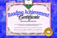 Reading Achievement 30Pk 8.5 X 11 | Certificate Of Intended For Reader Award Certificate Templates