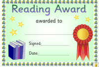 Red Ribbon Reading Award Certificate Template Download Within Reader Award Certificate Templates