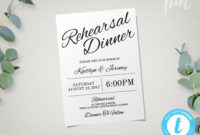 Rehearsal Dinner Invitation Template Instant Download Intended For Rehearsal Dinner Menu Template