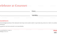 Restaurant Gift Certificate Template In Psd, Word Inside Publisher Gift Certificate Template