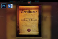 Royal Scroll Certificate Template | Word Template Pertaining To Scroll Certificate Templates