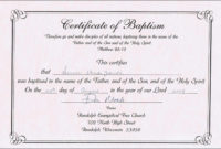 Sample Certificate: Sample Baptism Certificate Templates Within Fantastic Downloadable Certificate Templates For Microsoft Word