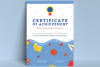 School Certificate Template Design Vector Download Inside Certificate Templates For School