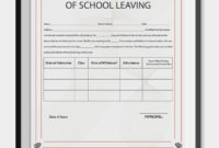 School Leaving Certificate Template | School Certificates Throughout Awesome Best Coach Certificate Template Free 9 Designs