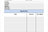 Simple Meeting Agenda Template Doc Kanza For Simple Meeting Agenda Template
