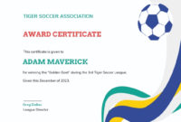 Soccer Award Certificate Template | Template Regarding Soccer Mvp Certificate Template