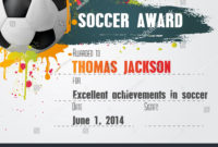 Soccer Certificate Template Atlantaauctionco For Soccer For Soccer Mvp Certificate Template