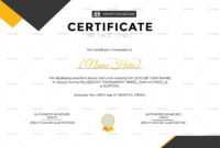 Soccer Excellence Certificate Design Template In Psd, Word Intended For Fresh Soccer Certificate Template