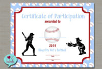 Softball Certificate Templates Free Douglasbaseball Within Free Free Softball Certificate Templates