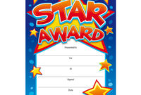 Star Award Certificates | | Brainwaves Rewards Within Star Reader Certificate Templates
