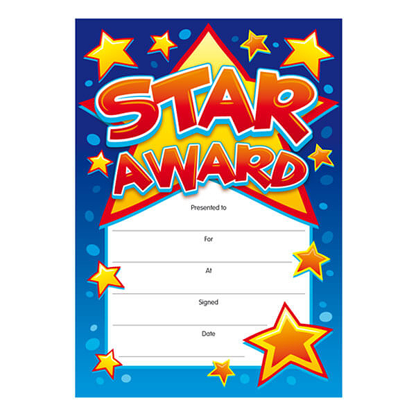 Star Award Certificates | | Brainwaves Rewards Within Star Reader Certificate Templates