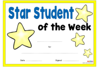 Star Student Certificates | Eyfs, Ks1, Ks2 In Teacher Of The Month Certificate Template