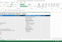 Start Up Costing Excel Template Within Business Startup Cost Template
