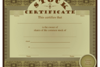 Stock Certificate Template Download Printable Pdf Regarding Free Template Of Share Certificate