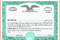 Stock Certificate Template Free Beautiful Blank Free Mon Throughout Blank Share Certificate Template Free