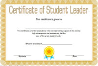 Student Leadership Certificate Template 1 Free | Student Pertaining To Awesome Outstanding Student Leadership Certificate Template Free