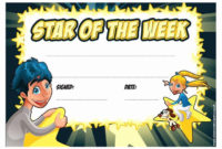 Student Of The Week Certificate Template Fresh School In Amazing Star Student Certificate Template