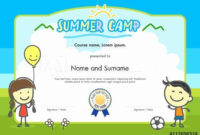 Summer Camp Certificate Templates Beautiful Kids Summer Intended For Summer Camp Certificate Template