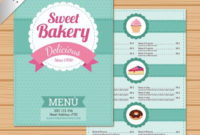 Sweet Bakery Menu Template | Free Vector For Free Bakery For Free Bakery Menu Templates Download