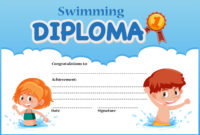 Swimming Diploma Certificate Template Download Free Throughout Swimming Certificate Templates Free