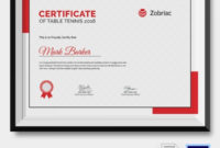 Table Tennis Certificate Template 7+ Free Word, Pdf, Psd Intended For Tennis Achievement Certificate Templates