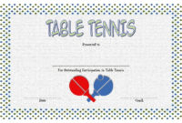 Table Tennis Certificate Templates Editable [10+ Best Designs] For Fresh Tennis Achievement Certificate Templates