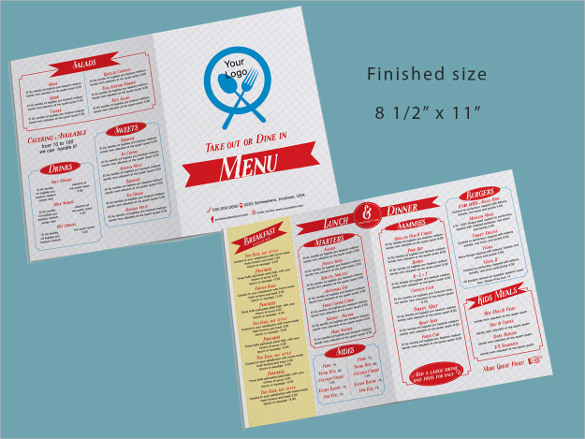 Take Out Menu Template | Template Business Pertaining To Take Out Menu Template
