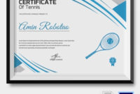 Tennis Certificate Template 8+ Free Word, Pdf Documents Within Badminton Certificate Template Free 12 Awards