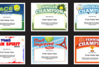 Tennis Certificates | Award Templates | Tennis Team Coach With Regard To Fascinating Table Tennis Certificate Template Free