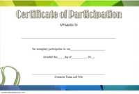 Tennis Participation Certificate Template Free 1 In 2020 With Regard To New Honor Roll Certificate Template Free 7 Ideas