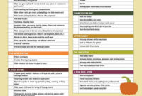 Thanksgiving Dinner Checklist With Regard To Christmas Day Menu Template